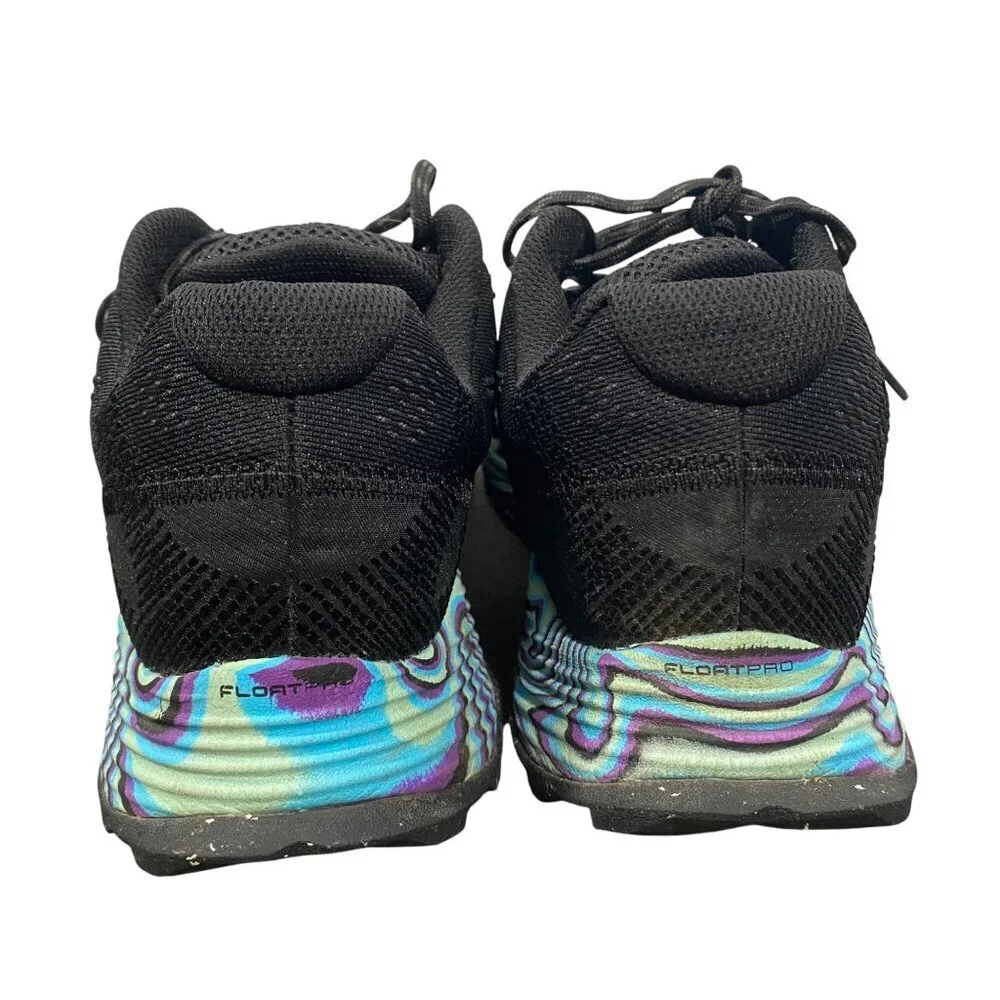Merrell Moab flight trail Floatpro Running Shoes Black Marble Vibram Sole 8.5